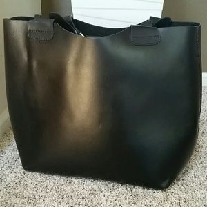 Zara Black Braided Leather Shopper